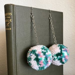 HANDMADE Pom Pom Earrings